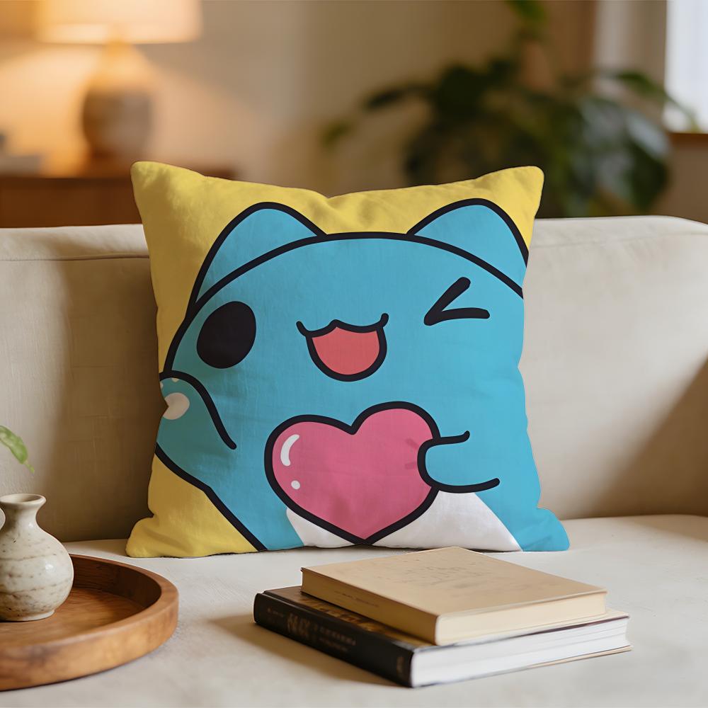 

Cute BBugcat CCapoo Cushion Cover Short plush pillowcase for bed sofa carwashable 30x30cm