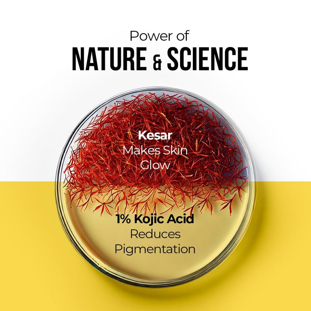 Dr. Sheth's Kesar & Kojic Acid Sunscreen SPF 50 Pa++++ 50 g Pack For Daily Moisturization