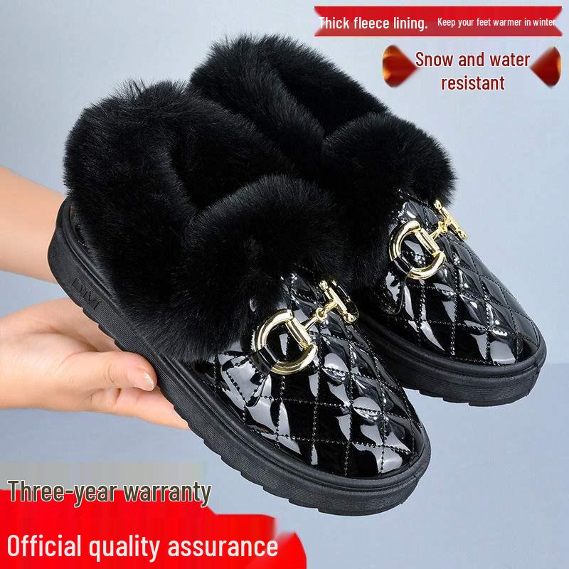 Women's Versatile Winter Fur-Lined Snow Boots Moccasins