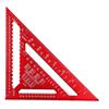 7/12inch Metric Aluminum Alloy Triangle Angle Ruler Protractor Woodworking Measurement Tool 30cm Quick Read Square Layout Gauge