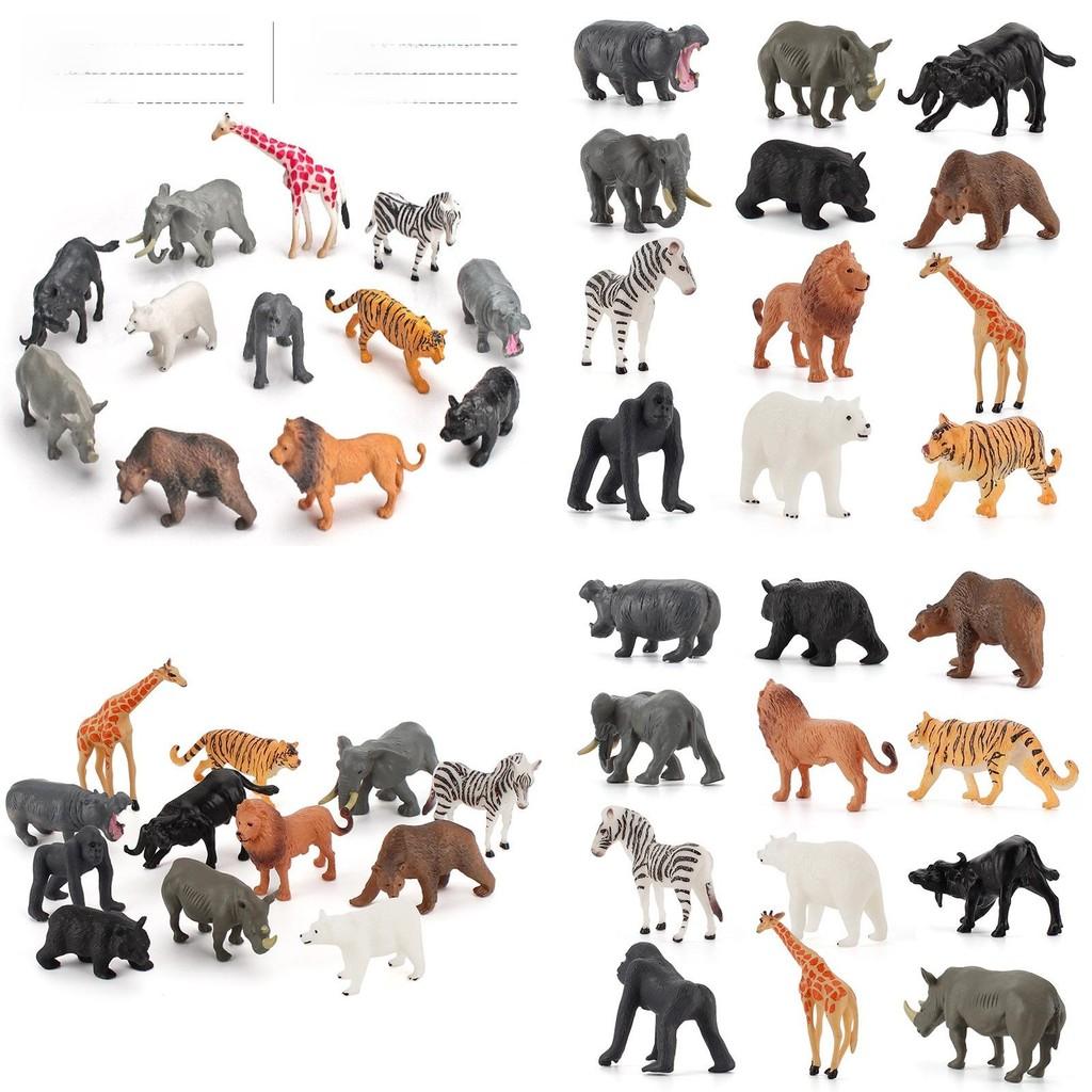 12pack Pvc Wild Animal Models For Kids Learning And Creative Play