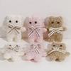 Stylish Bear Headband Clip Cute Cartoon Bear Accessory Adorable Soft Fabric Accessory for DIY Clothing and Accessories
