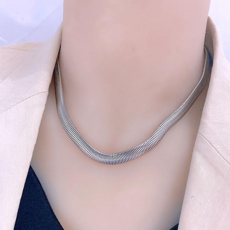 XIYANIKE 316L Edelstahl Dicke Schlangengliederkette Für Damen Punk Hip Hop 2026 Trend Party Geschenk Modeschmuck collier