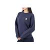 Maison Kitsune Solid Logo Crewneck Long Sleeve Sweatshirt Women Sweatshirts Blue MW00309KM0307-P476