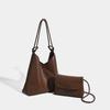 Woven tote bag women, new commuting to work large-capacity shoulder bag, foreign style simple armpit bag tide