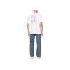 Calvin Klein Loose Jacquard Solid Color Short Sleeve T-Shirt Men Tops White J325191-YAF
