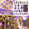 2D Acrylic Advent Calendar with Pendant Ornaments for Holiday Countdown