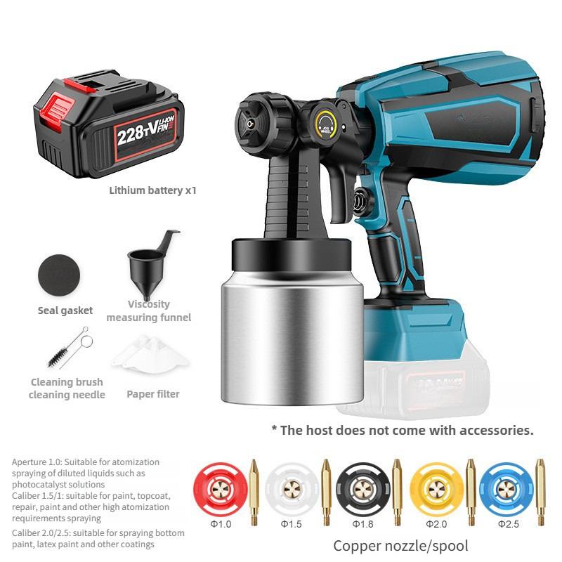 Small Rechargeable Household Paint Spraying Machine Handheld Latex Paint Spray Gun Portable Electric Spray Paint Gun