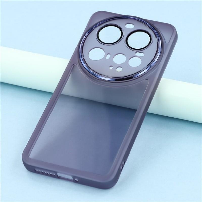 For Xiaomi 15 Ultra TPU Case WANLONFENG DKSM Series Electroplated Frame Back Cover with Tempered Glass