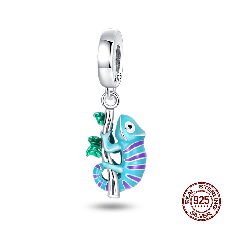 Classic Copper Beads Luminous Firefly Star Chameleon Charms Pendants Fit Original Bracelet Diy Jewelry For Woman