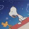 Senko Snoopy Sternenhimmel Snoopy Abwischbares PVC Küche Ungefähr 45 x 240 Charakter Snoopy 72066 Matte, cm, Blau,