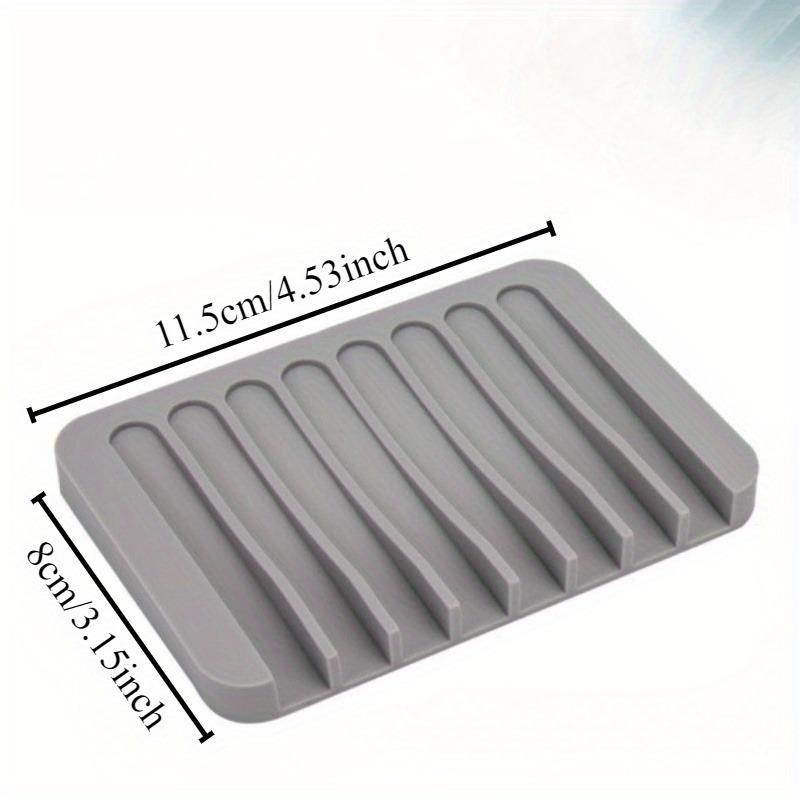 1Pc Quality Silicone Self-draining Soap Box - Stylish Solid Color for Showers Bathrooms Kitchens