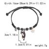 Creative Colorful String Cat Bracelet Woven Glass Handmade Bead Bracelet Hand Rope Jewelry Accessories Cartoon Hand Ring Women
