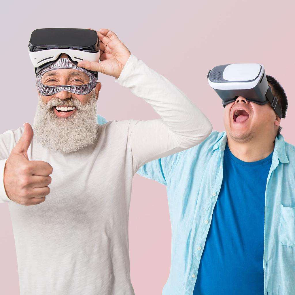 AUDASO 3-Piece VR Mask Set for Meta Quest 3S3 Goggles, Includes Eye Mask, Protective Eye Mask, Sweatband, Washable Face Mask, Keeps VR Goggles Clean,
