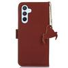 For Samsung Galaxy A16 5G/A16 4G Wallet Case Anti-Drop Genuine Cow Leather Phone Cover RFID Blocking