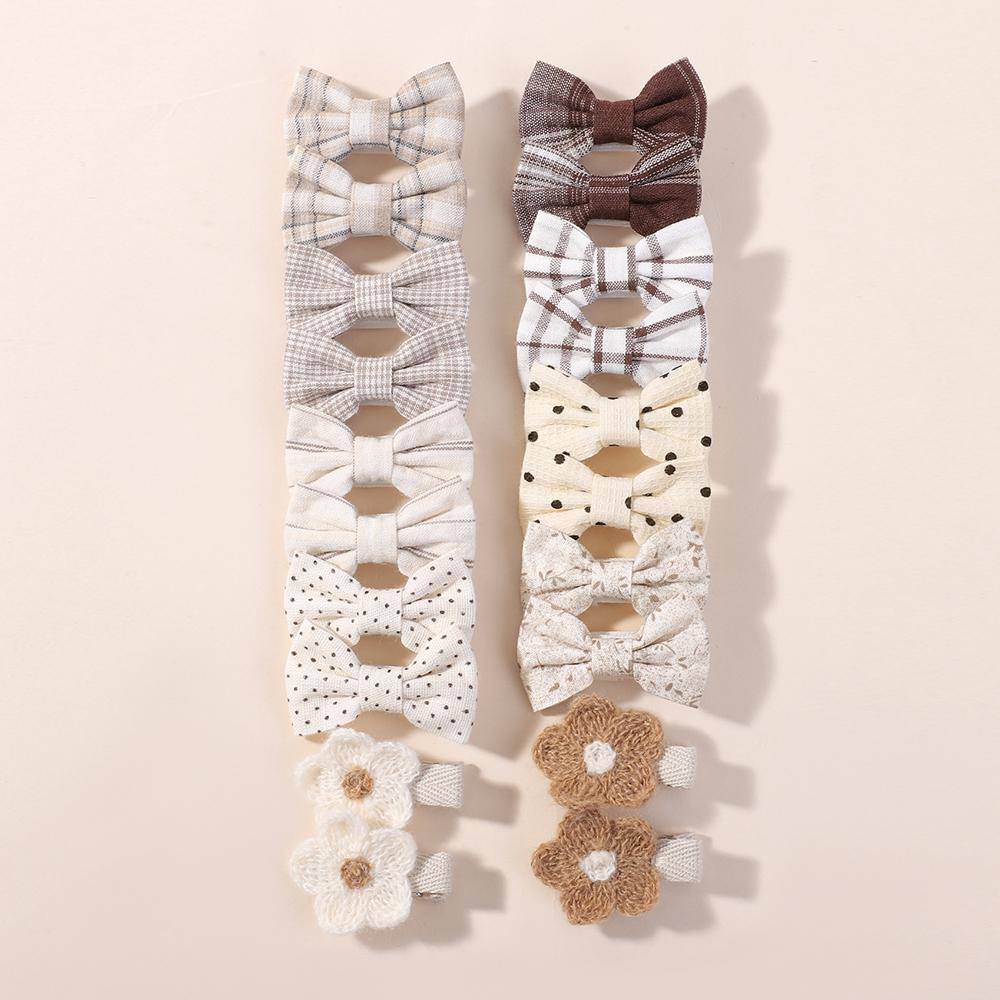 20Pcs/Lot Children's Girl Hairpins Cute Headwear Bow for Babys Scrunchie Hair Clips Kids Barrettes Headwear Hair Accessories