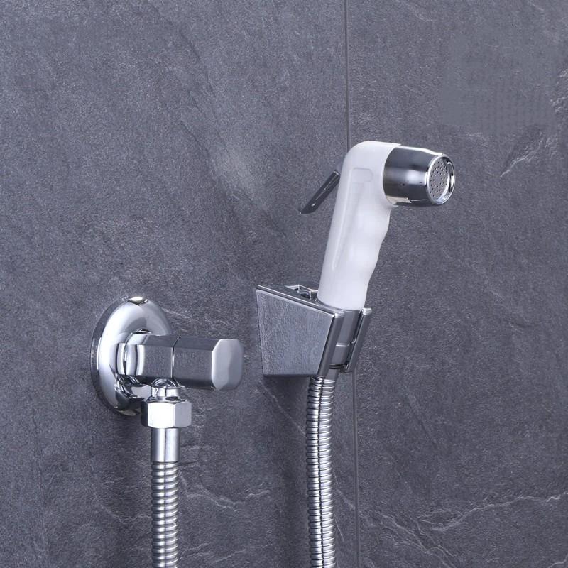 Handheld Toilet Faucet Adjustable Abs Shower Bidets Pressurized Sprinkler Nozzle Toilet Cleaning Flusher Bathroom Parts