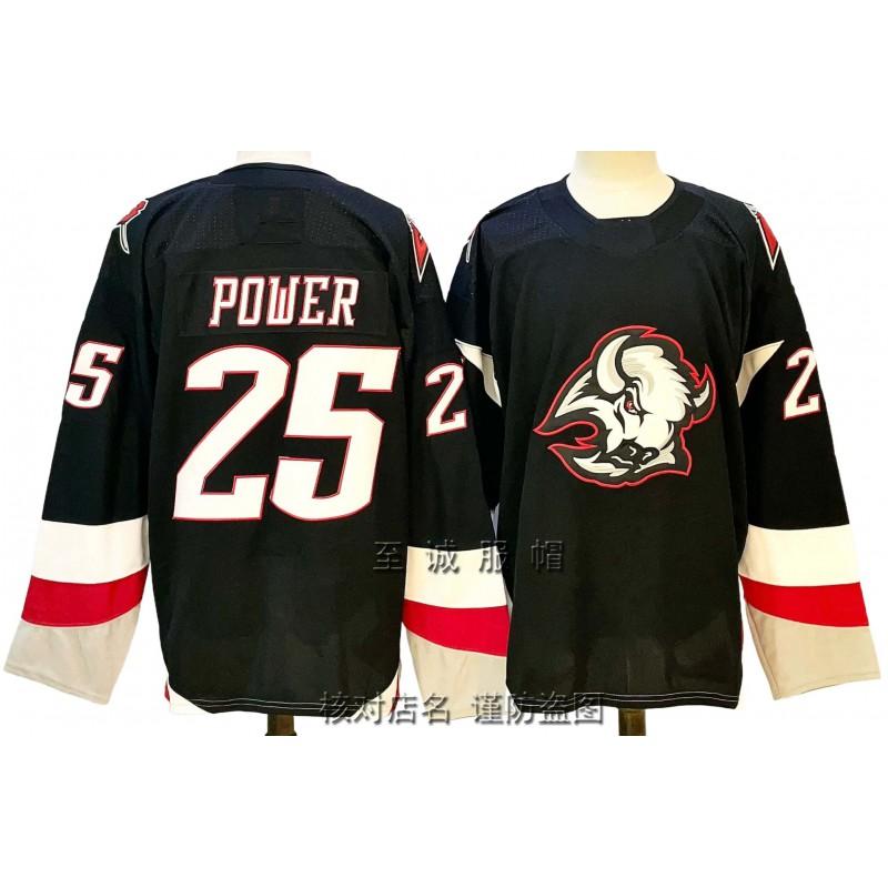 Herren Retro Besticktes Eishockey Trikot 26 Sabres Team Stil Baumwollmischung Trainingsuniform Erwachsener Herbstsaison