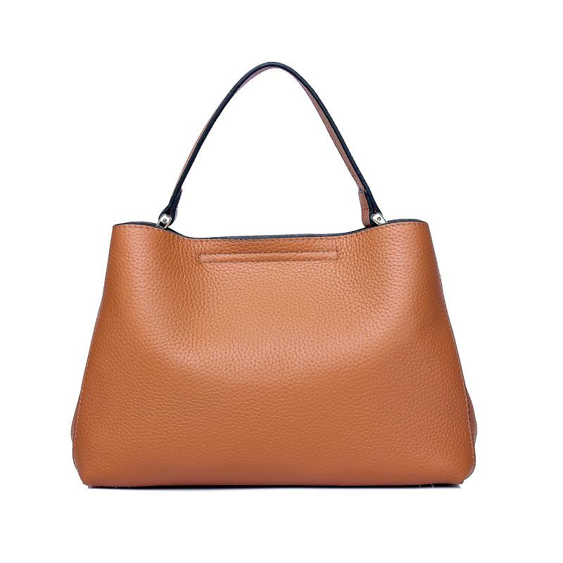 New First-layer Cowhide Handbag Women's Bag Niche Fashion Casual Korean Version Genuine Leather Shoulder Messenger Bag