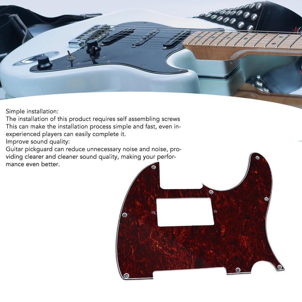 PVC Material Guitar Pickguard Red Tortoise Shell Noise Reduction Pickguard For Guitar