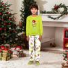 Parent-child Christmas Print Home Suit Long-sleeved Top And Pants