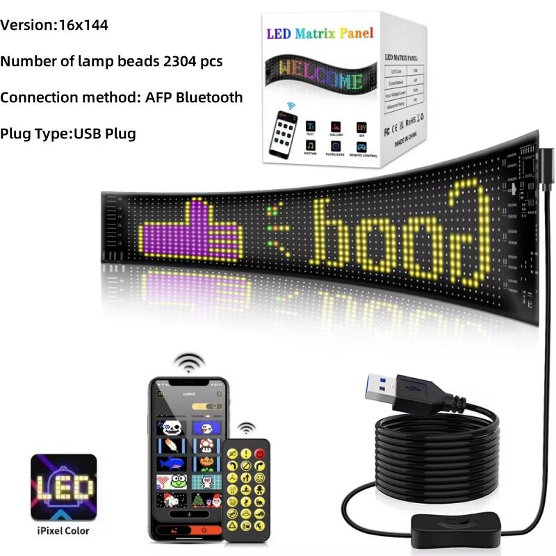 Devil Eyes Light for Cars Programmable Devil Eyes Light for Windshield Flexible LED Eyes for Car Windshield DIY Vehicle Window