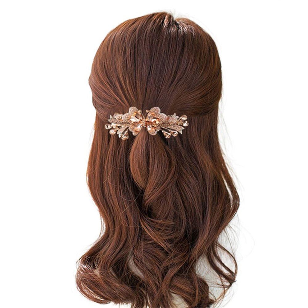 

Hairpin Hair Ornament Butterfly Hair Clip Diamond Spring Clip Hair Accessories Ponytail Holder