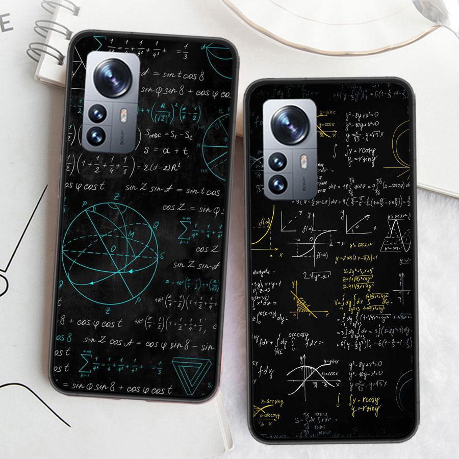 Physics Chemical Mathematics Phone Case For Xiaomi Poco X7 X6 X5 X4 X3 GT NFC M4 M5 Pro 5G M3 Mi F6 F5 F4 F3 F2 F1 Capa Coque TP