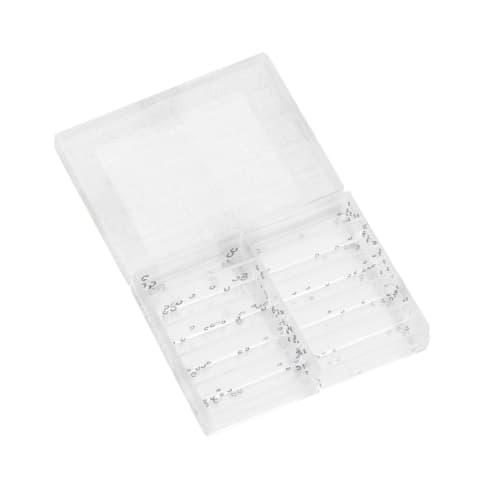 2023 150Pcs Assorted 10 Sizes Chronograph Watch Pusher Button Clips Circlip Snap Ring with Plastic Box