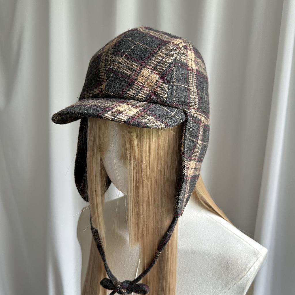 Women's New Winter Trapper Hat - Fashion Casual Plaid Earflap Cap Wide Brim Coldproof Outdoor Stylish Aviator Hat