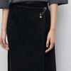 VERO MODA Women's Pin-Detail Side Slit Straight Skirt