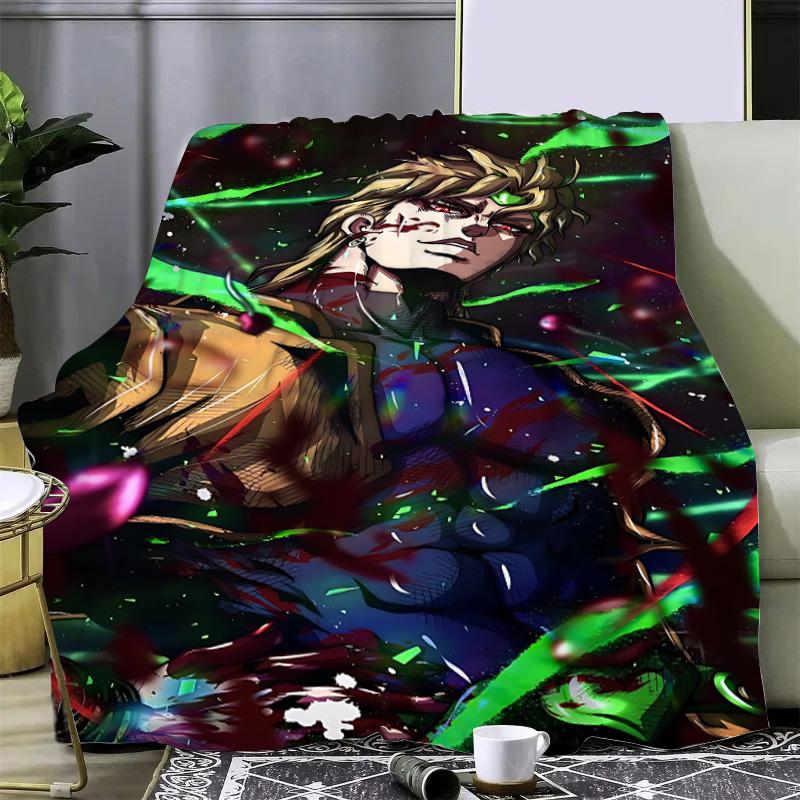 Anime JoJo's Bizarre Adventure Printed Blanket Picnic Blankets Warm Blanket Soft and Comfortable Home Travel Birthday Gift