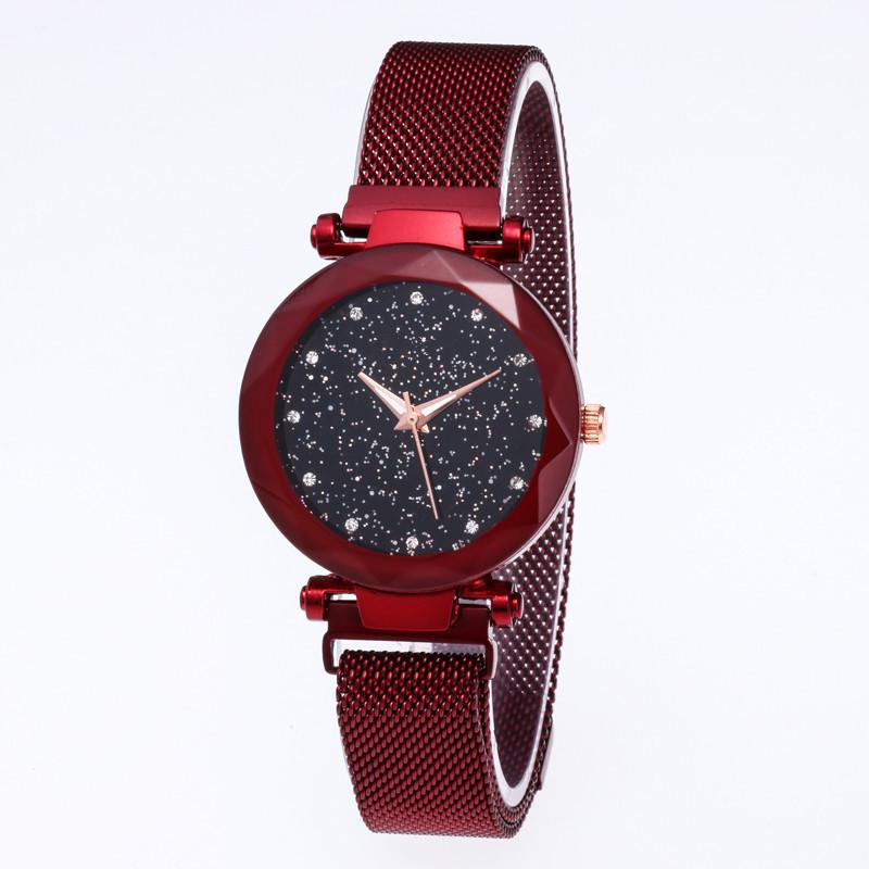 Magnetic Mesh Belt Starry Sky Watch Female