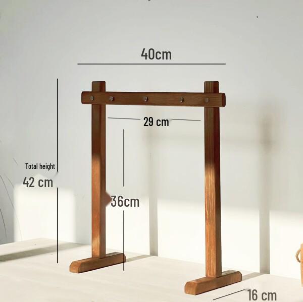 Solid Wood Display Rack for Jewelry, Bracelets, Beads, Antiques, Necklaces