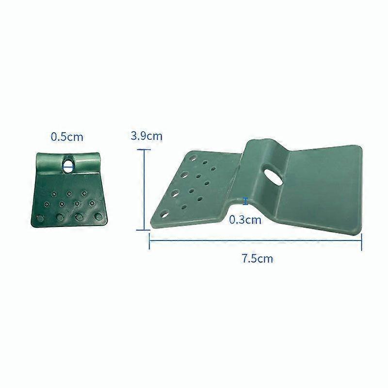 UV-treated Privacy Screen Clips for Garden Greenhouses, Poultry Netting Clips, Winter-resistant, Easy To Use - Green (50 Pieces)