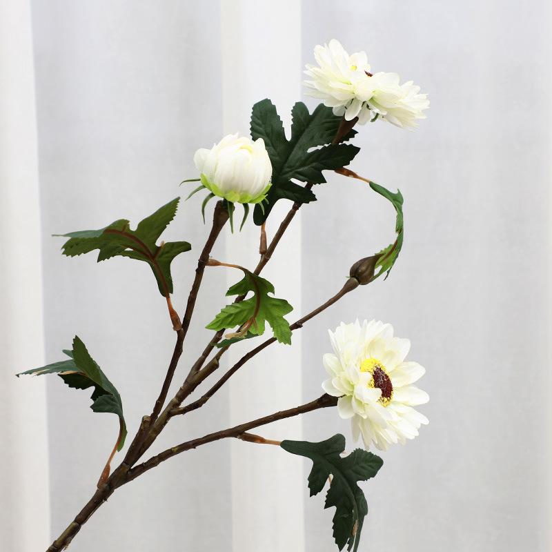 Simulation feel 3 heads sun flower home decoration simulation flower living room decoration ornament fake flower