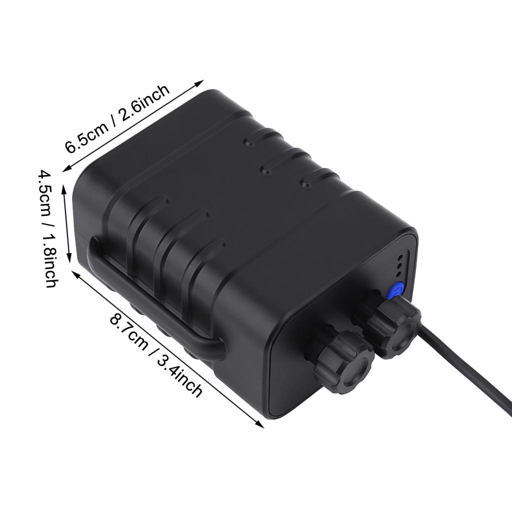 Waterproof Battery Pack Case Box for 6 Batteries for Bicycle Lamp & Smartphone