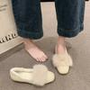 2026 New Spring Fur Lining Women Slip On Loafer Shoes Comfort Round Toe Cotton Shoes Street Style Outdoor Dress Flats Shoes