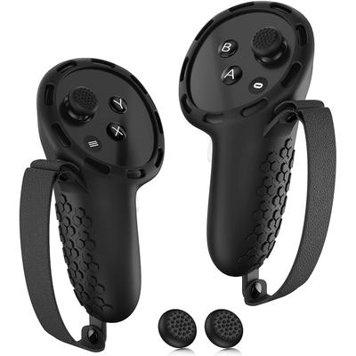Controller Grips Protective Sleeve for Meta Quest 3 and 2pcs Joystick Cover
