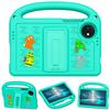 For Xiaomi Redmi Pad SE 4G 8.7 Inch Kickstand Case Cartoon Design Anti-Drop EVA+PC Tablet Cover with Strap for Kids