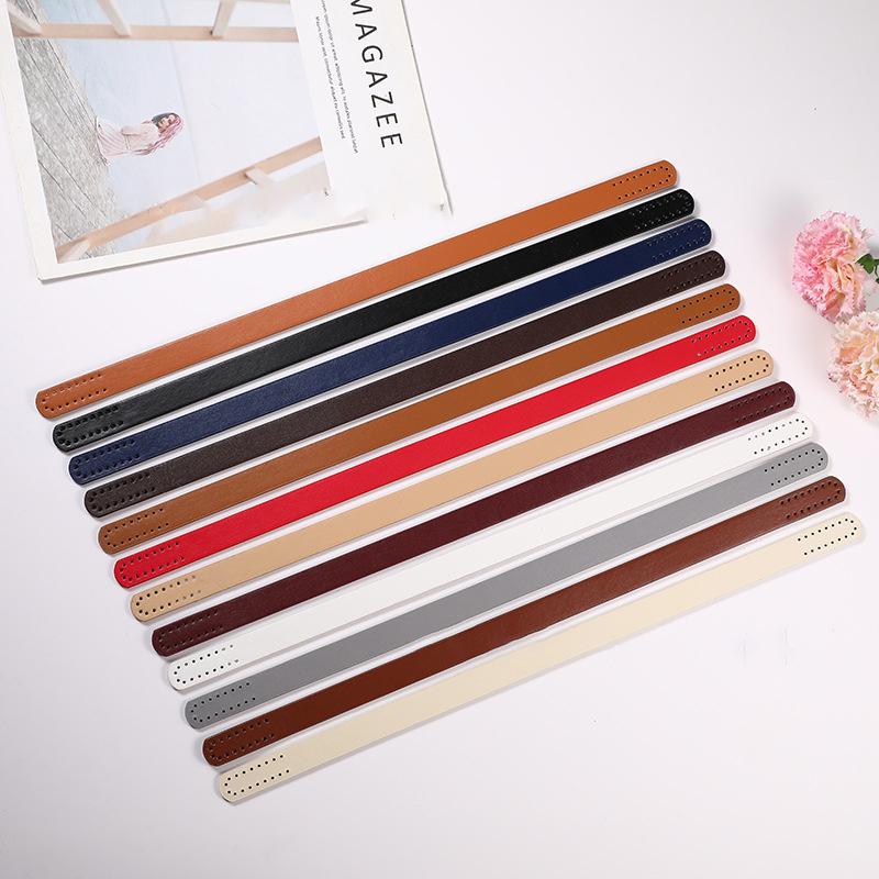 1.8X45 Hand-Sewn Pu Leather Handle Bag With All-In-One Replacement Bag With 8 Color Diy Handmade Accessories