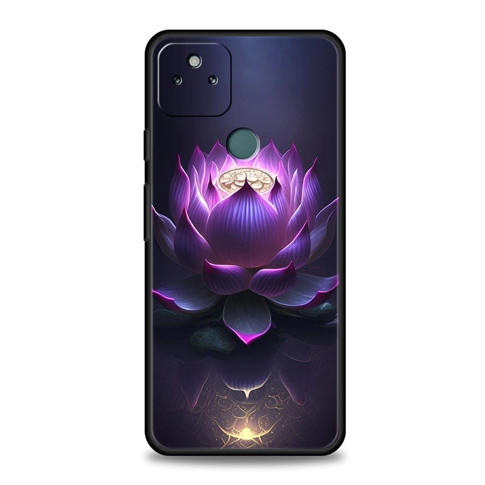 

Phone Case Cover for Google Pixel 10 9 8 7 6 7A 6A Pro Shockproof Soft TPU 10 9 Pro XL Shell Capas Fundas Lotus Flower Coque Bag Pixel 6