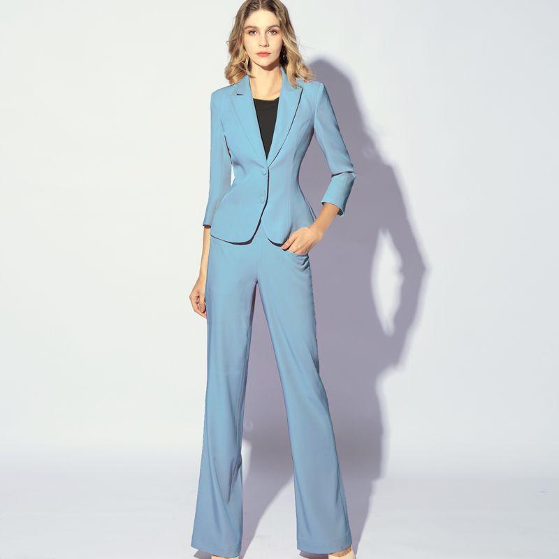 

Age-Reducing Ultra-Thin Fog and Haze Blue Air Conditioner Business Suit Summer thin haze Blue (clothes + pants) XL