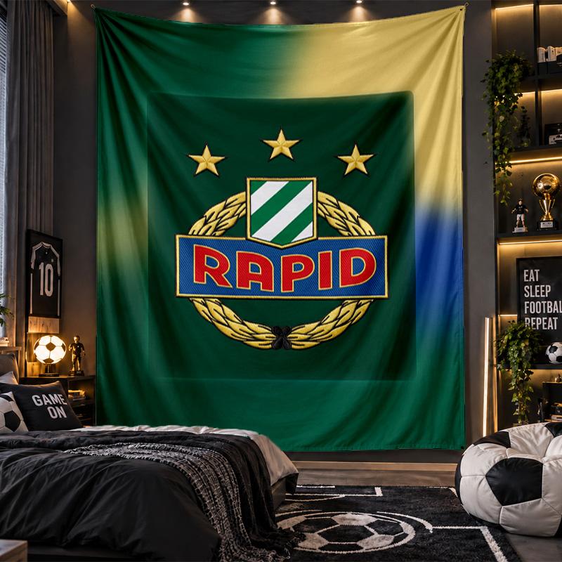 Wall Hanging Tapestry Rapid Wien FC Print Cloth for Living Room Bedroom Home Decor