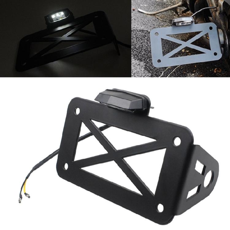 Easy to Install Side License Plate Bracket Sturdy Design Accessories for Vintage Motorcycle, Compliant with Traffic Laws