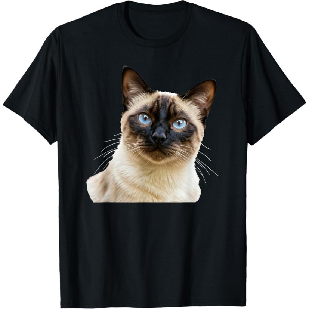 

Серия пород кошек. Портрет сиамской кошки XXXXXL чёрный