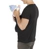 Maglietta Portabebè da Uomo Misto Cotone Scollo a V Manica Corta Maglietta da Papà per Portare il Bambino T-shirt per un Genitorialità Confortevole Cura del Bambino