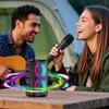 Karaoke Radio FM Bluetooth Speaker Portable Wireless With Microphone Lamp Machine Caixa De Som Sound Box Music Subwoofer LED TWS