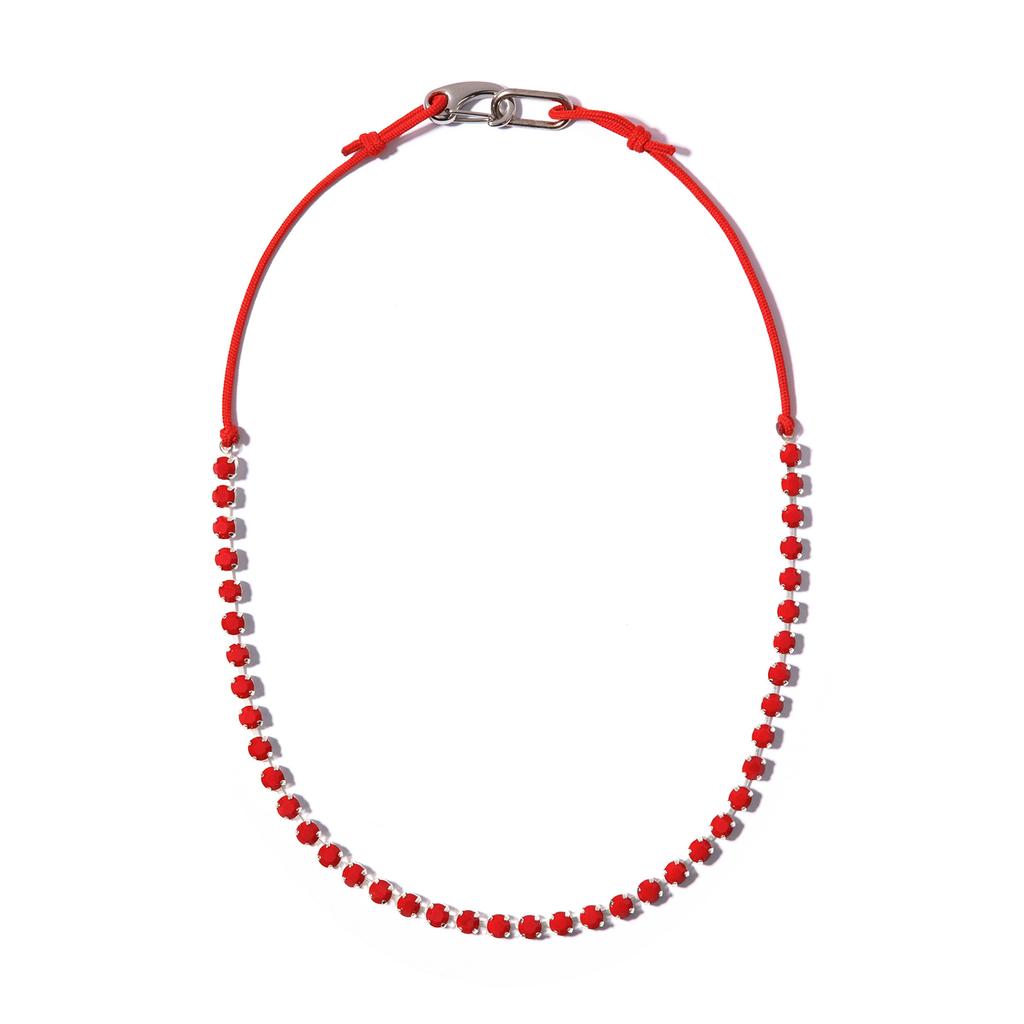 Armo Vintage Crystal Necklace (Red)
