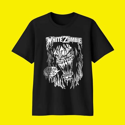 Vintage Style White Zombie T Shirt Unisex Women Clothing